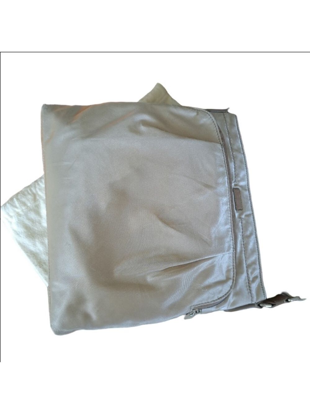 Tumi Creamy Metallic Shoulder / Crossbody Bag. Adjustable Strap.